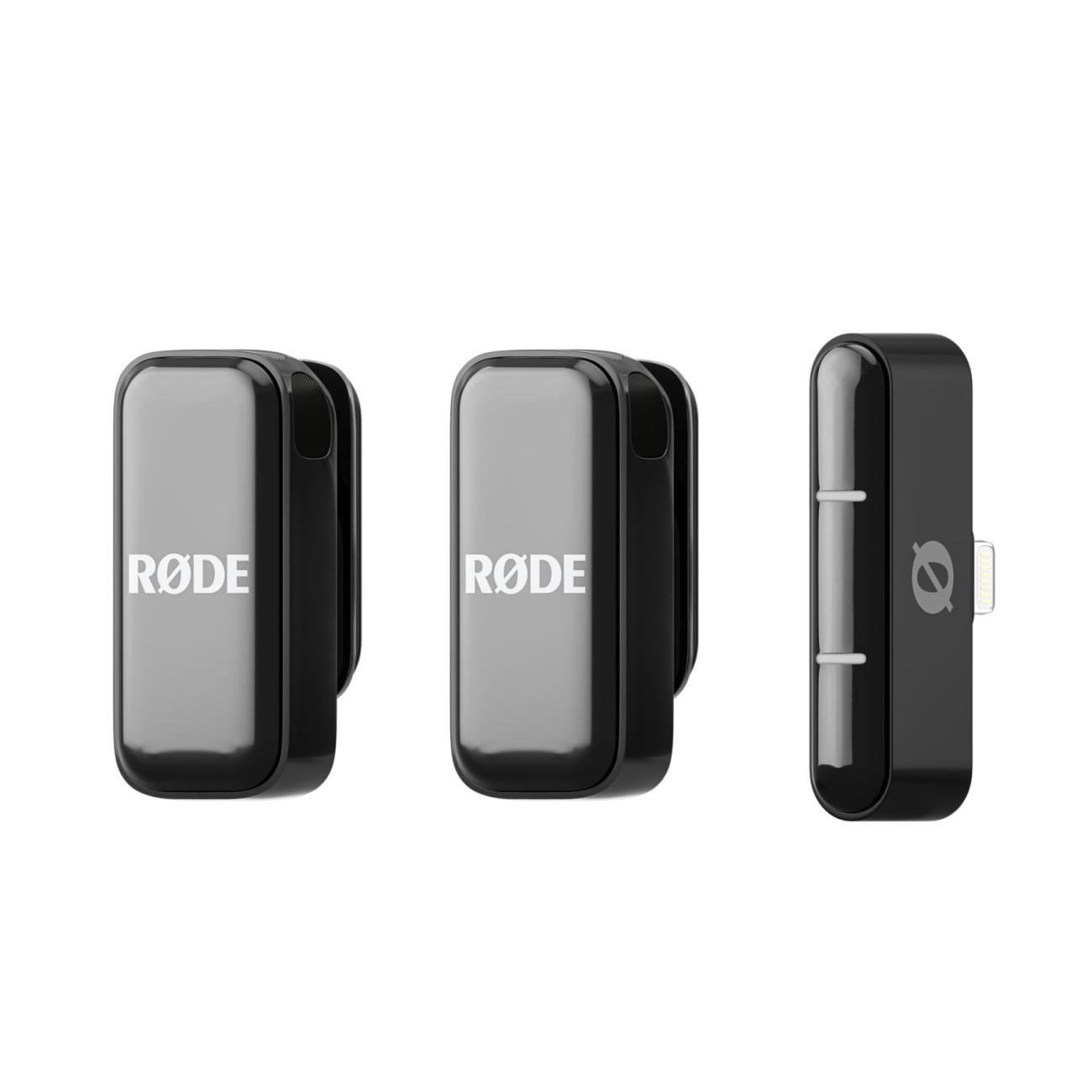 RÃDE Microfono Wireless Compatto WIMICROL Nero, 2 Trasmettitori per Smartphone
