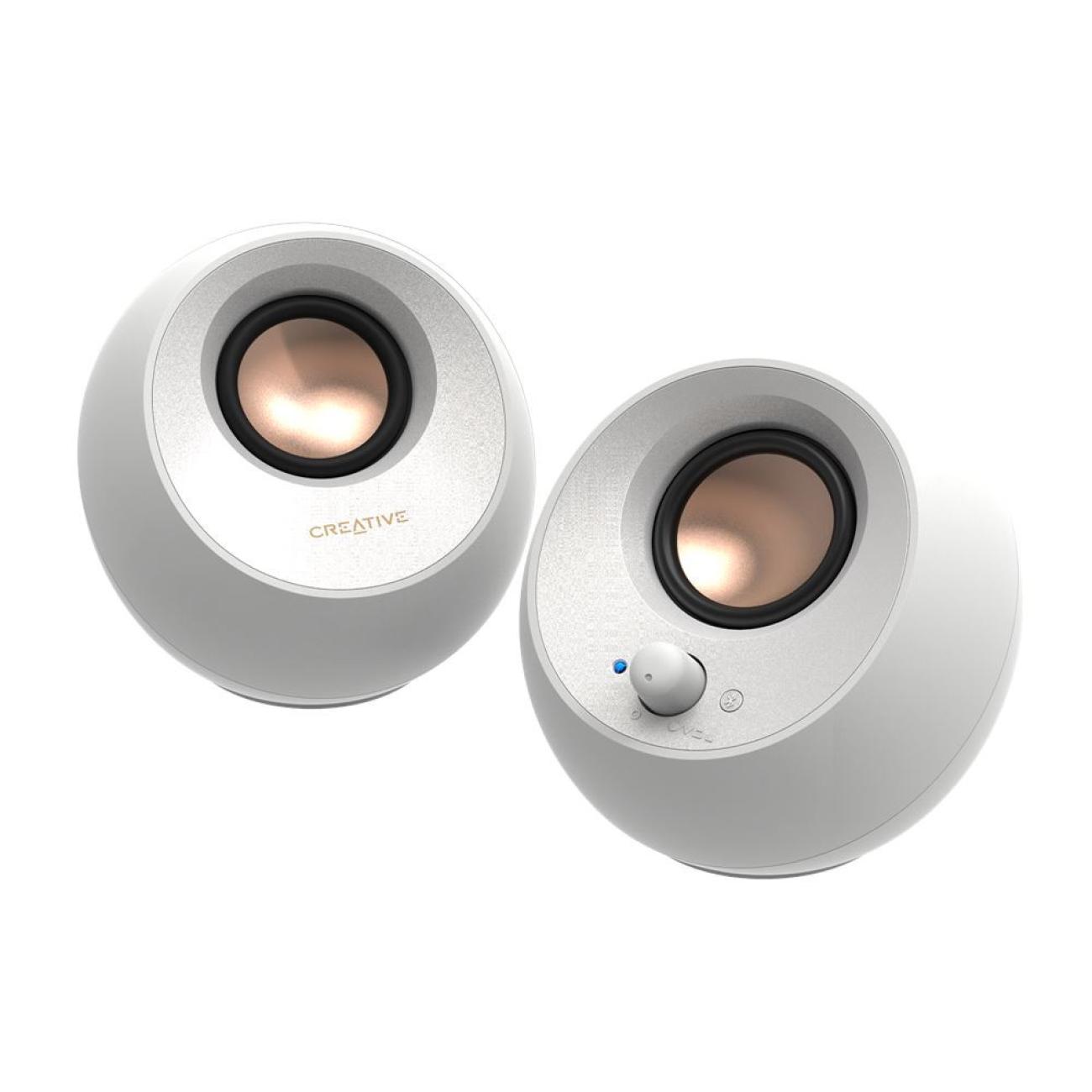Creative Labs Pebble V3 Altoparlanti Bluetooth 2.0 10W Bianco USB-C e Aux