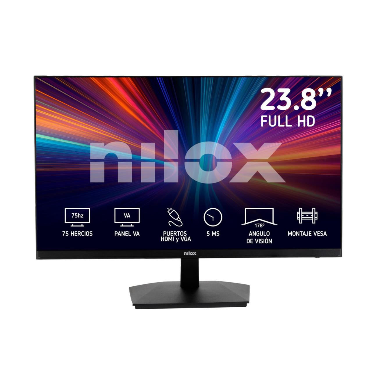Nilox Monitor Gaming NXM24FHD11 24 Pollici Full HD 75Hz 5ms