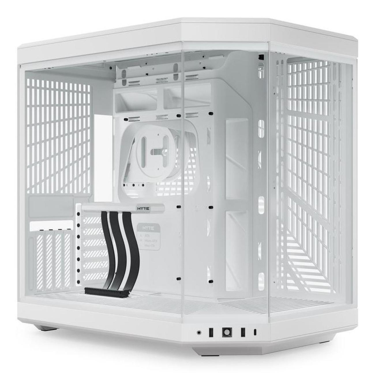 HYTE Y70 Case PC ATX Dual Chamber Midi Tower Bianco con Vetro Temprato