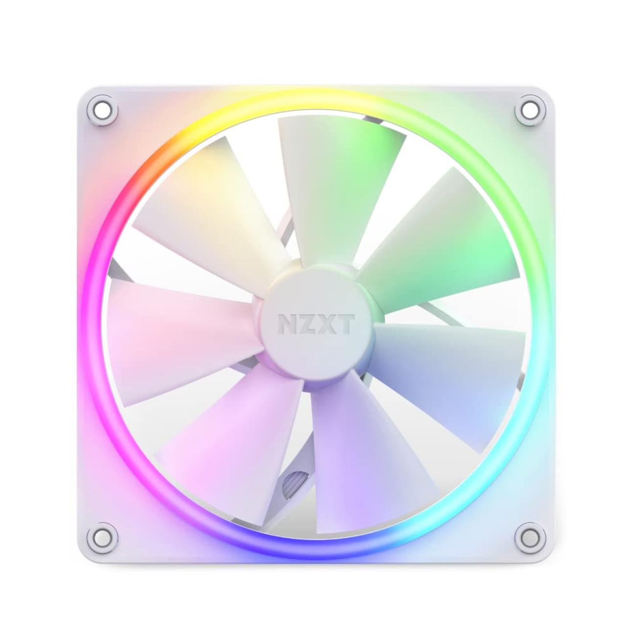 NZXT F140 RGB Ventola PC 140 mm PWM con Illuminazione RGB Personalizzabile