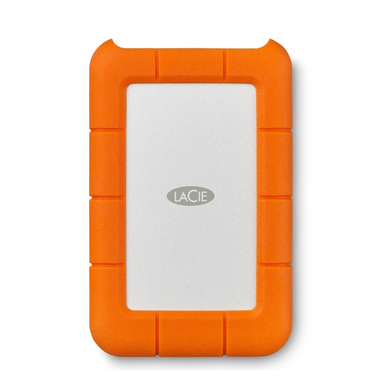 LaCie Rugged Mini Hard Disk Esterno 5TB USB-C Resistente Arancione STJJ5000400