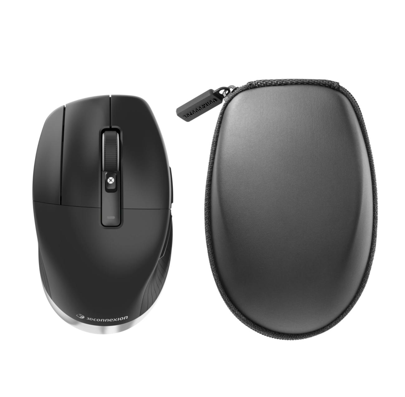 3Dconnexion CadMouse Pro Mouse Ergonomico Wireless per Mancini USB-C Nero Opaco