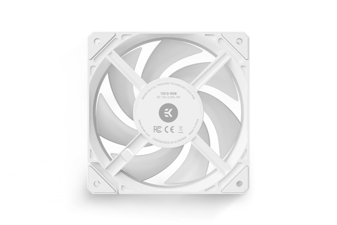 EK Water Blocks Loop Fan FPT 120 D-RGB Case per computer Ventilatore 12 cm Bianco 1 pz