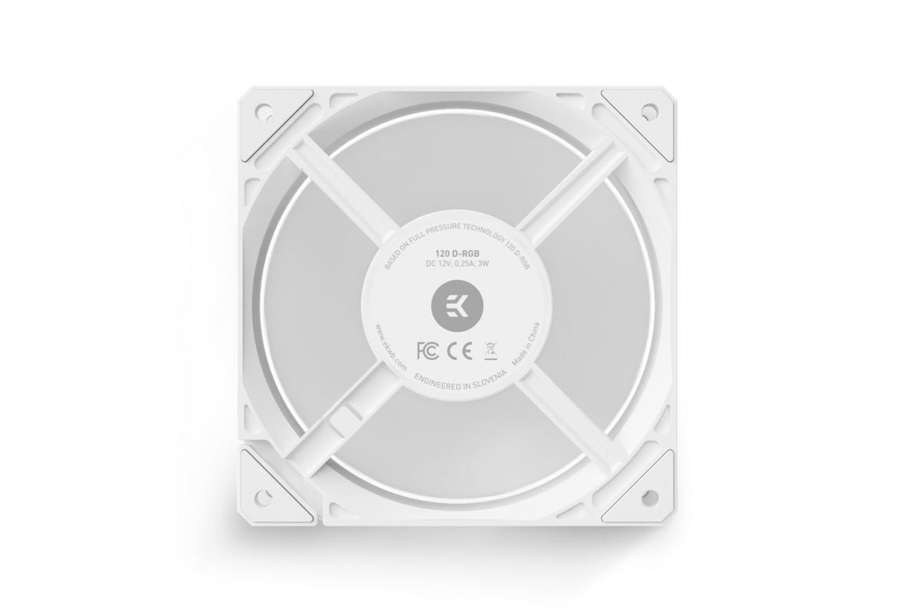 EK Water Blocks Loop Fan FPT 120 D-RGB Case per computer Ventilatore 12 cm Bianco 1 pz