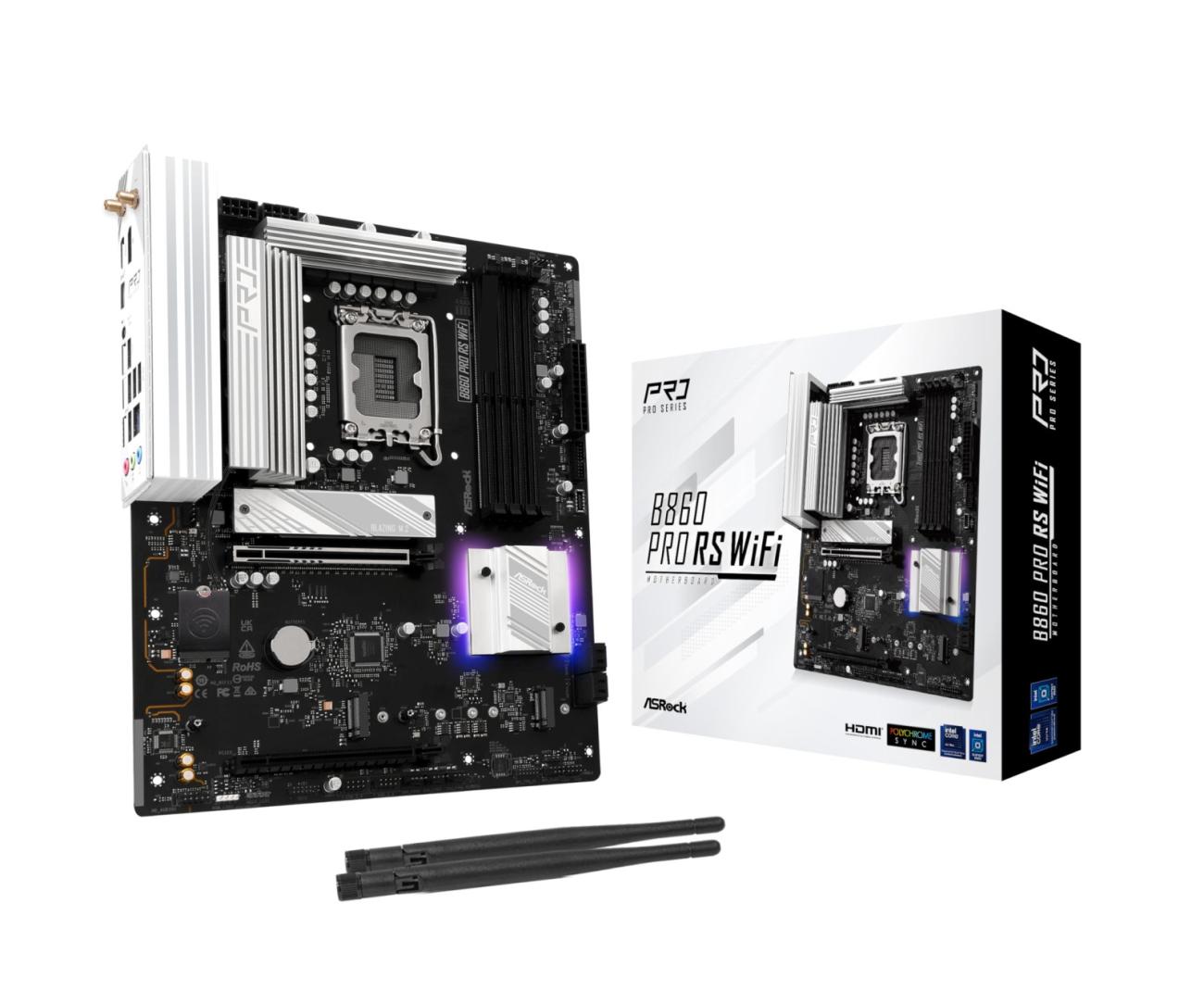 ASRock B860 Pro RS Scheda Madre ATX LGA1851 DDR5 WiFi per Intel Core Ultra