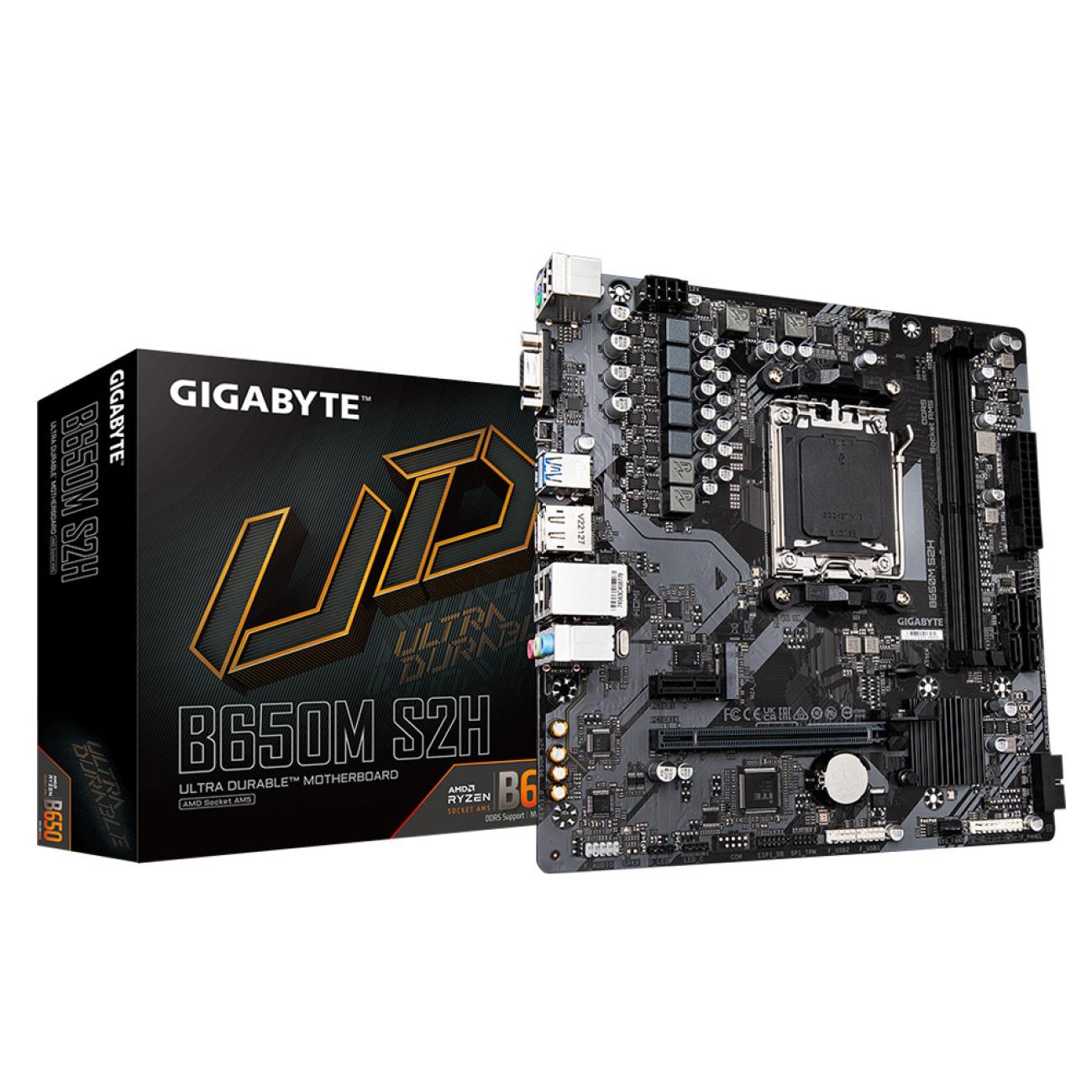 GIGABYTE B650M S2H Scheda Madre Socket AM5 DDR5 micro ATX per AMD Ryzen
