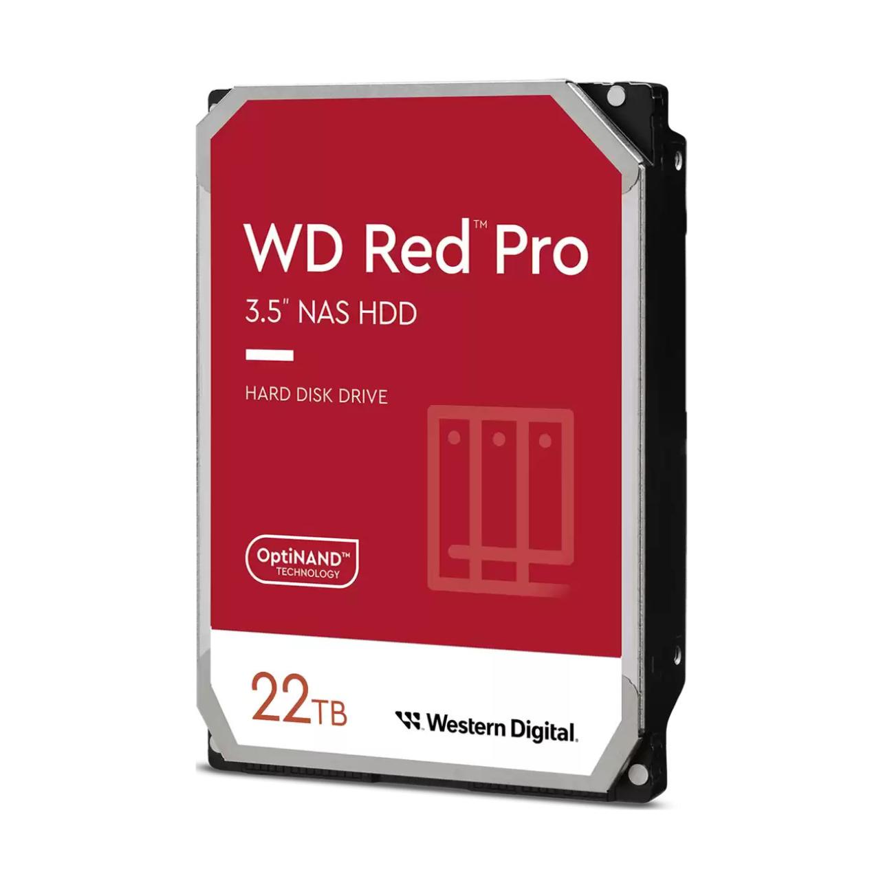 Western Digital Red Pro HDD 22TB 3.5" 7200RPM SATA III WD221KFGX per NAS
