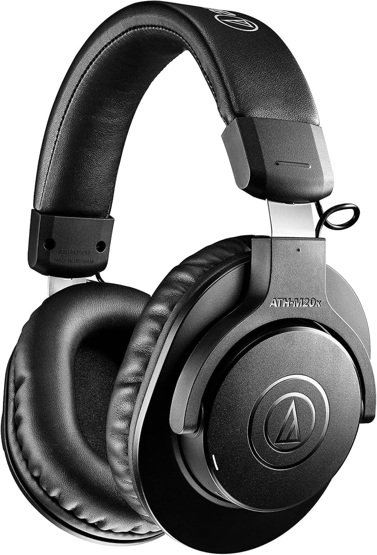 Audio-Technica M20XBT Cuffie Senza Fili Nere Monitor da Studio con Multipoint