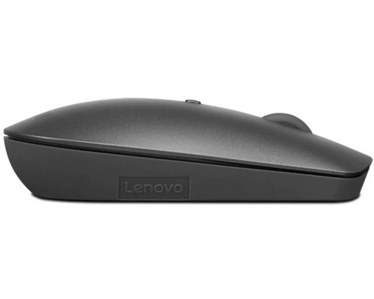 Mouse Lenovo ThinkBook Bluetooth Wireless Ottico 2400DPI Ambidestro Grigio per Ufficio