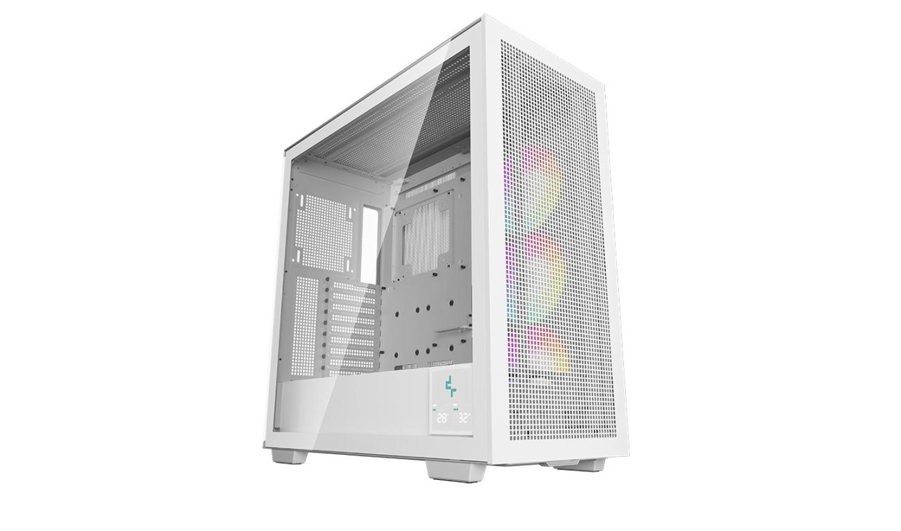 DeepCool Morpheus WH Case per PC Tower Bianco ABS SPCC Vetro Temperato ATX E-ATX