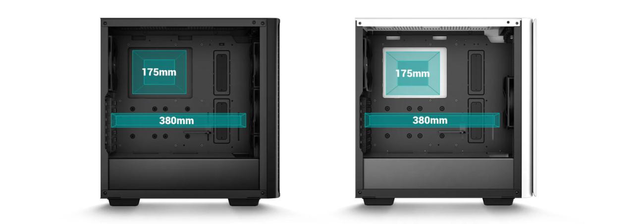 DeepCool CK560 Case per PC Midi Tower ATX Vetro Temperato Nero
