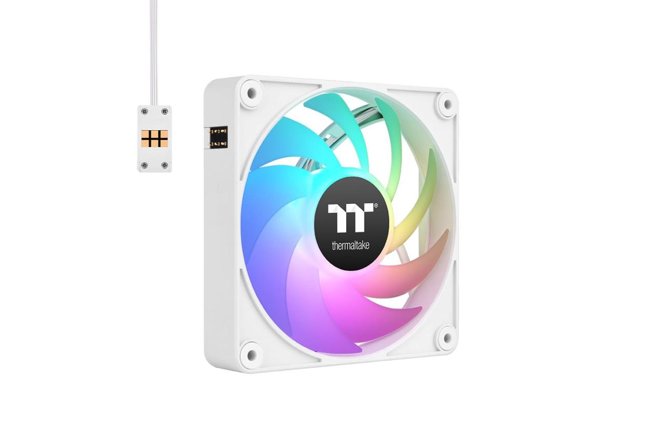 Thermaltake CT140 EX Ventole per Case 140mm ARGB Sync Bianche PWM 2000RPM Set 3 Pezzi