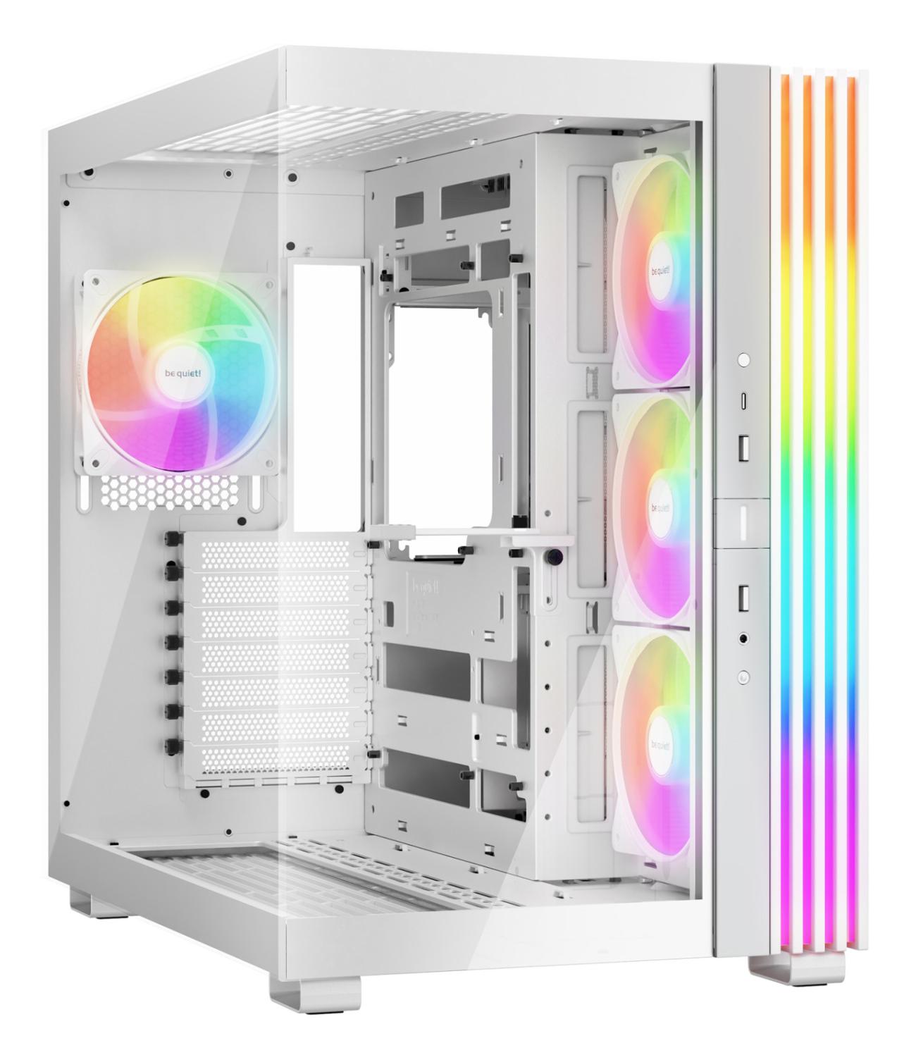 be quiet! LIGHT BASE 600 LX Case PC Midi Tower Bianco con Illuminazione ATX/mATX/ITX