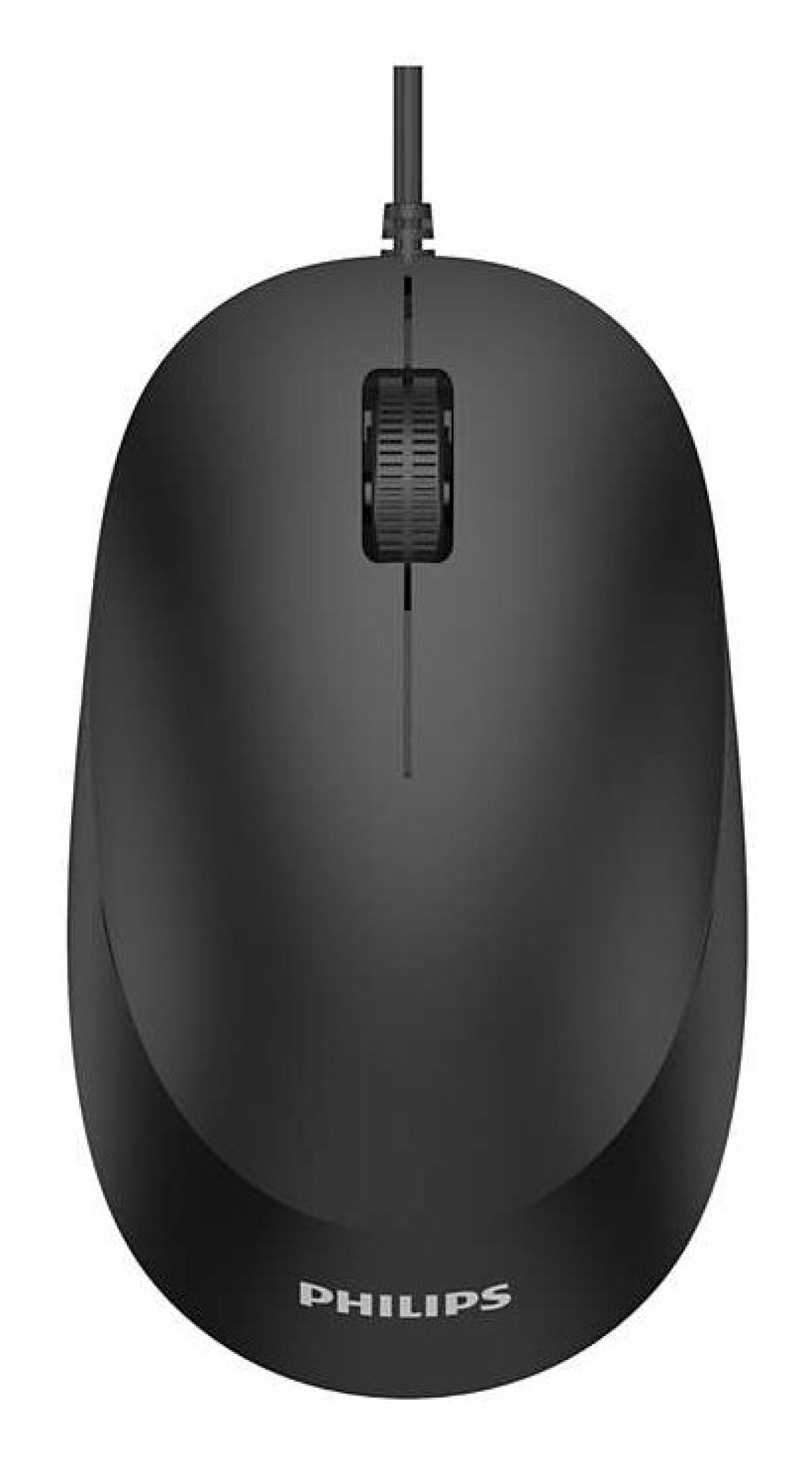 Mouse Philips SPK7207B/00 Ottico USB Ambidestro 1200 DPI Nero per Ufficio