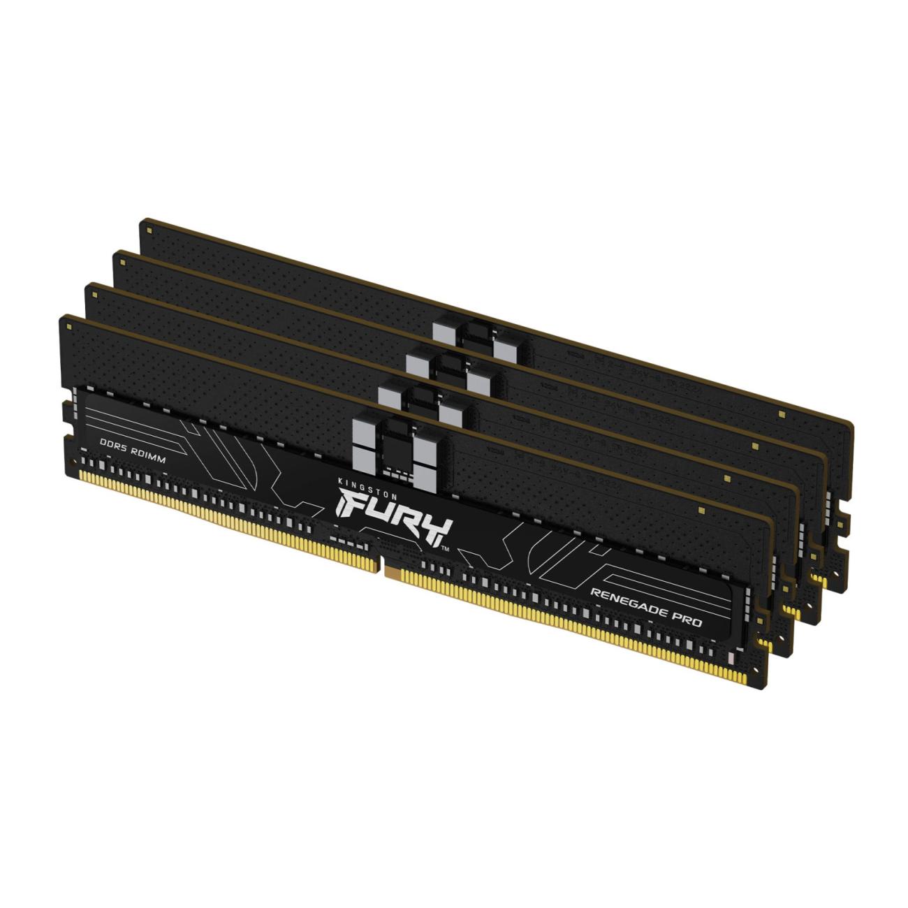 Kingston RAM DDR5 128GB 5600MT/s ECC Kit 4x32GB Nero per PC/Server