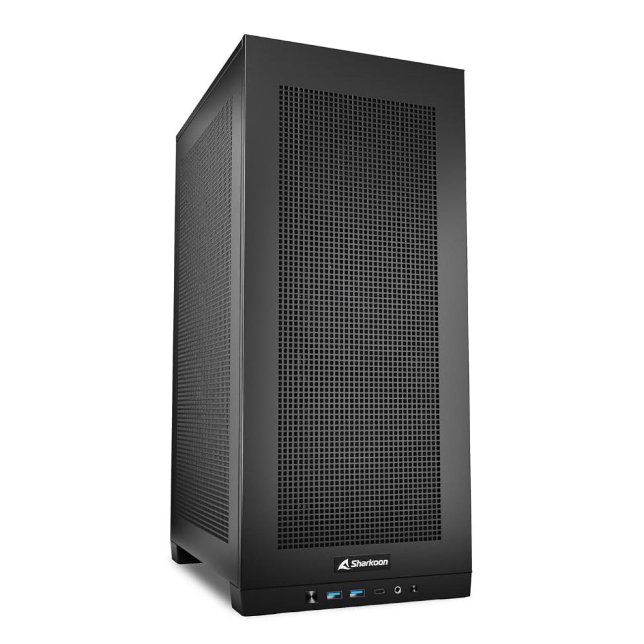 Sharkoon Rebel C20 Case Mini-ITX Nero Compatto per Schede Grafiche Moderne