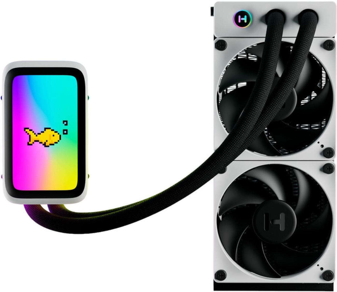 HYTE THICC Q60 Raffreddamento a Liquido 240mm per CPU con LCD Nero/Bianco