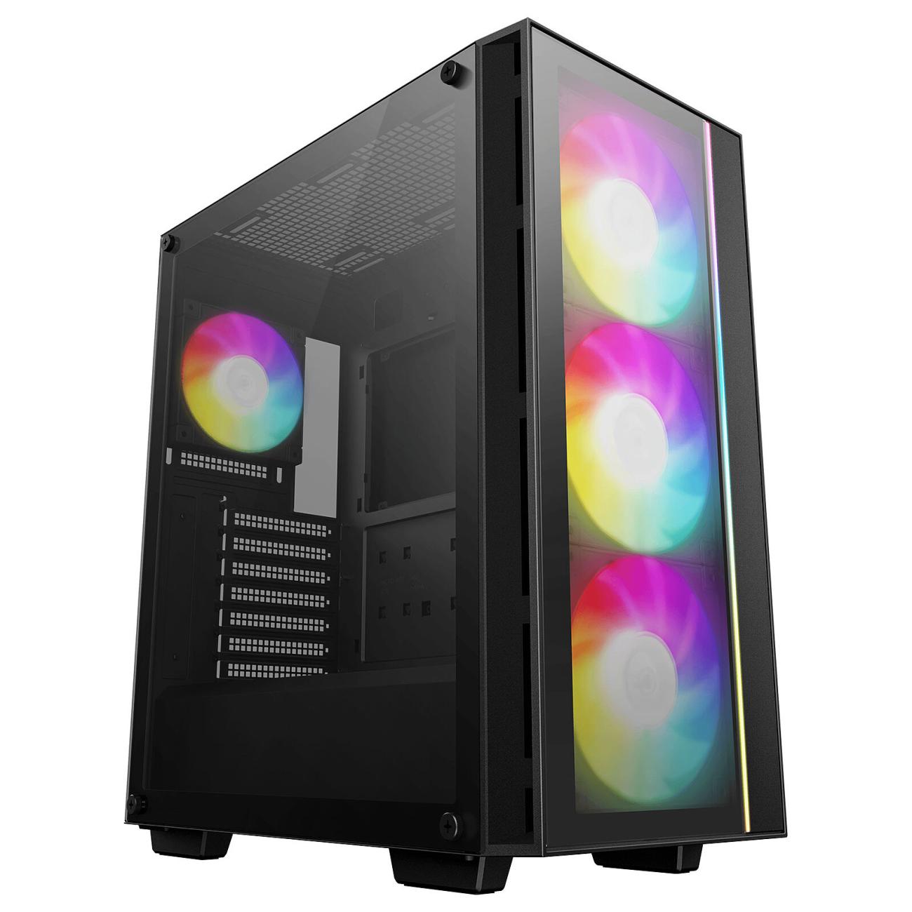 DeepCool MATREXX 55 V4 C Case Mid-Tower ATX Vetro Temperato 3 Ventole ARGB GPU 370mm