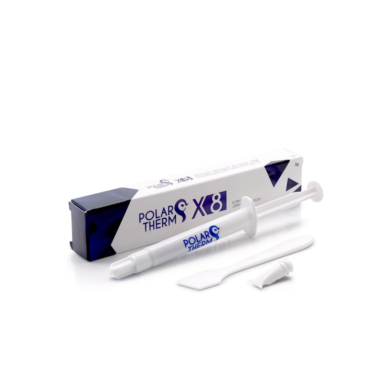 Polartherm X-8 Pasta Termica 5g Alta ConducibilitÃ  Termica Non Conduttiva Grigia