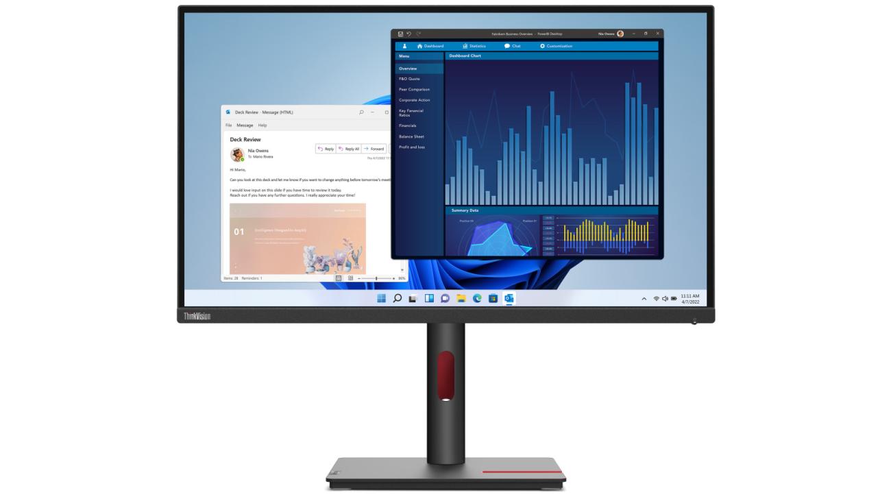 Lenovo ThinkVision T27p-30 Monitor 27" 4K Ultra HD IPS 60Hz USB-C Nero