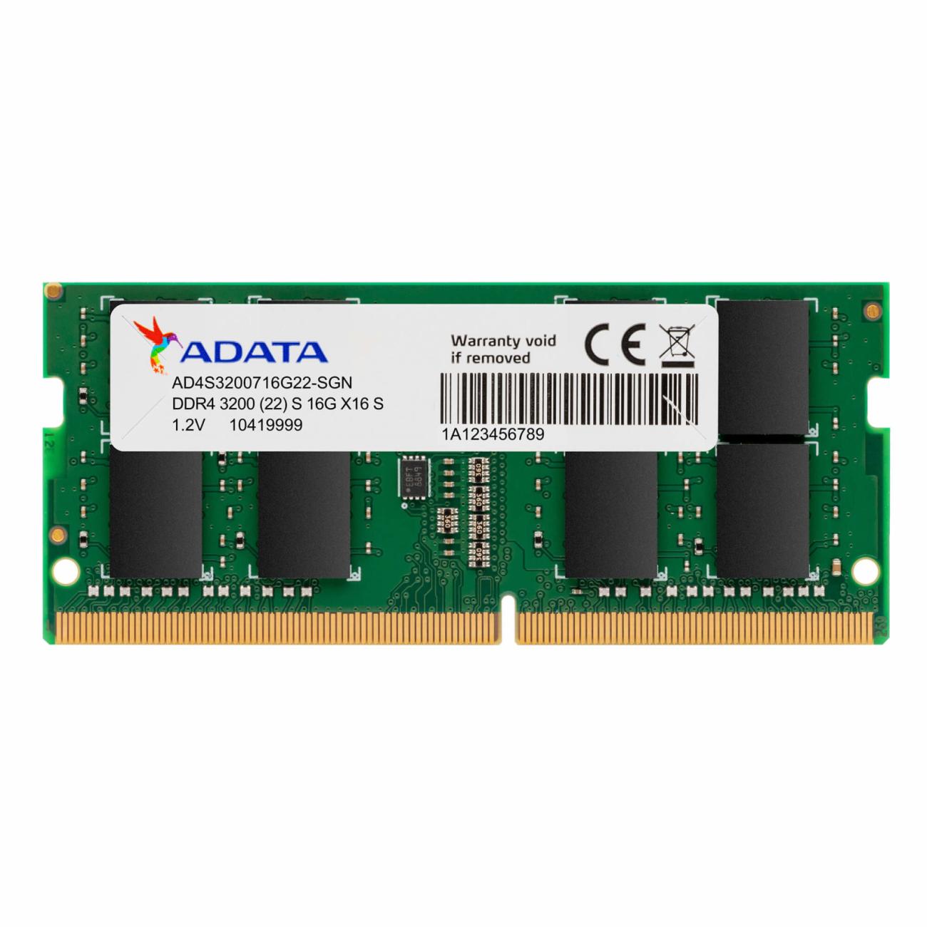 ADATA Memoria RAM 8 GB DDR4 3200 MHz SO-DIMM per Laptop AD4S32008G22-SGN