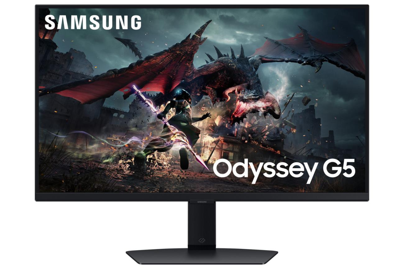Samsung Odyssey G5 G50D Monitor Gaming 27" QHD IPS 180Hz 1ms HDR FreeSync