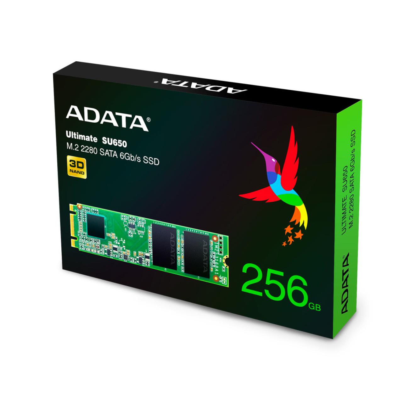 ADATA Ultimate SU650 SSD M.2 256GB SATA III - Disco a stato solido per PC