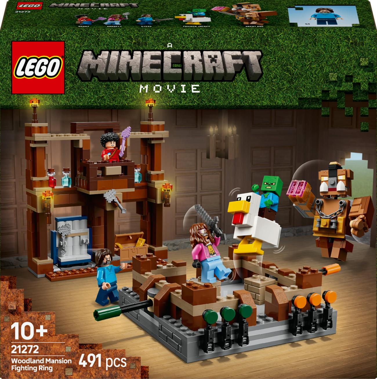 LEGO Minecraft 21272 Magione della Foresta Ring di Combattimento Set 491 Pezzi 10+