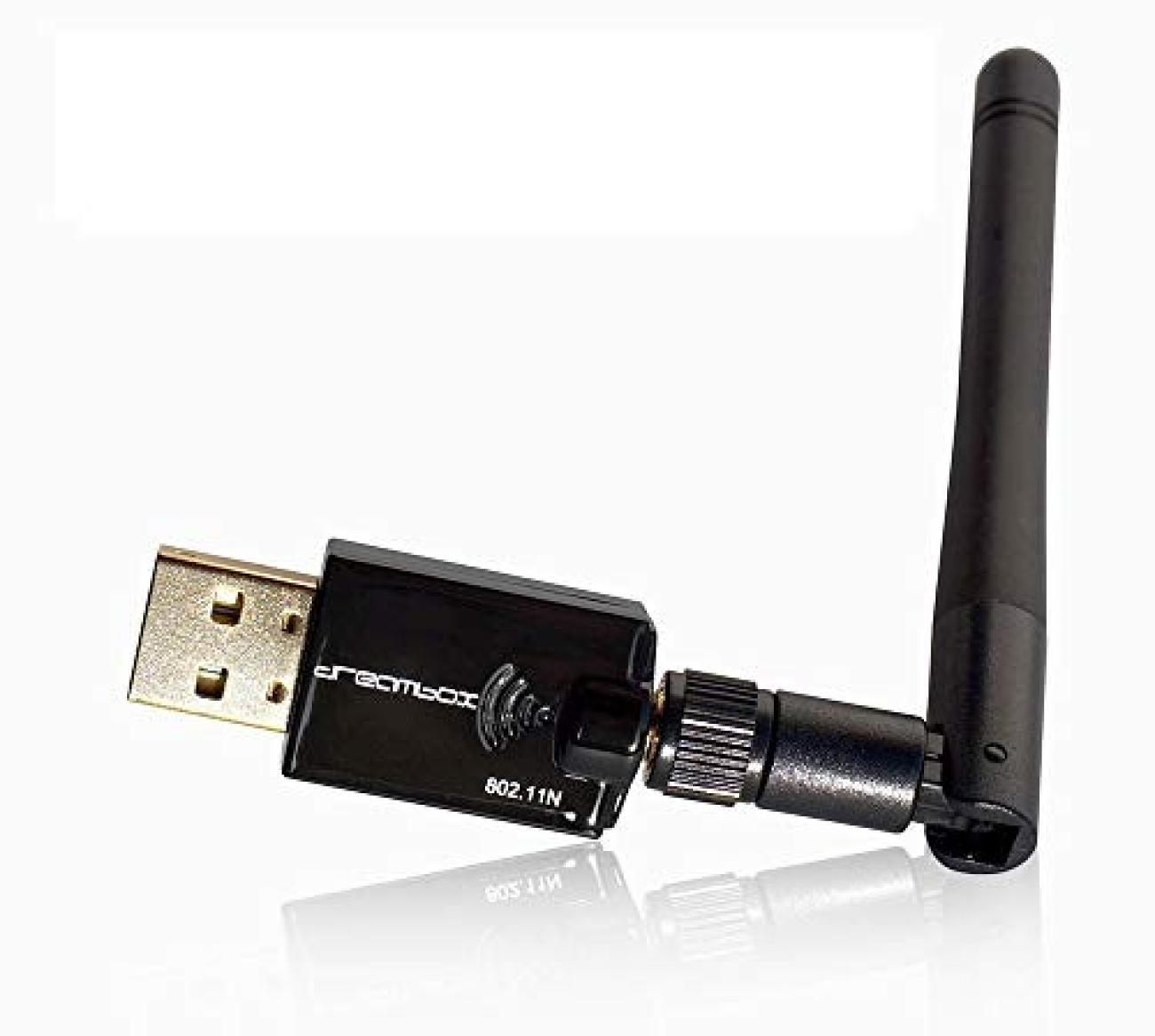 Dreambox Adattatore USB Wireless 300 Mbps Nero con Antenna - Modello 10017011