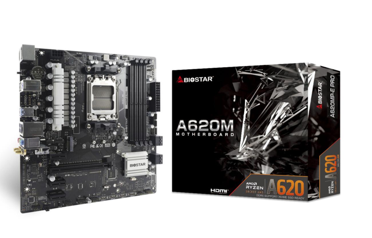 Biostar A620MP-E PRO Scheda Madre micro ATX Socket AM5 Chipset AMD A620 DDR5