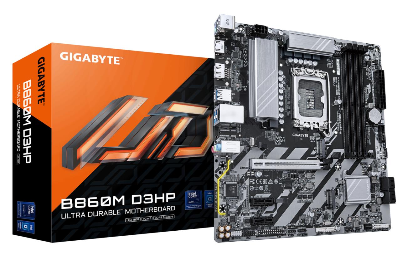 GIGABYTE B860M D3HP Scheda Madre micro ATX LGA 1851 DDR5 per Intel Core Ultra