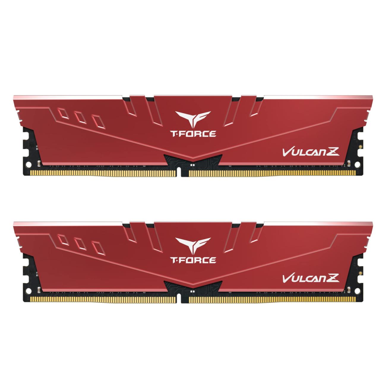 TEAM GROUP T-Force Vulcan Z DDR4 16GB (2x8GB) 3200MHz CL18 Memoria RAM Rosso
