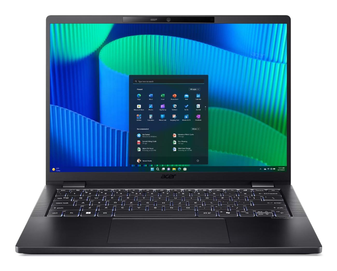 Acer TravelMate P6 14" Laptop Intel Core Ultra 7 32GB 1TB SSD Nero Windows 11 Pro