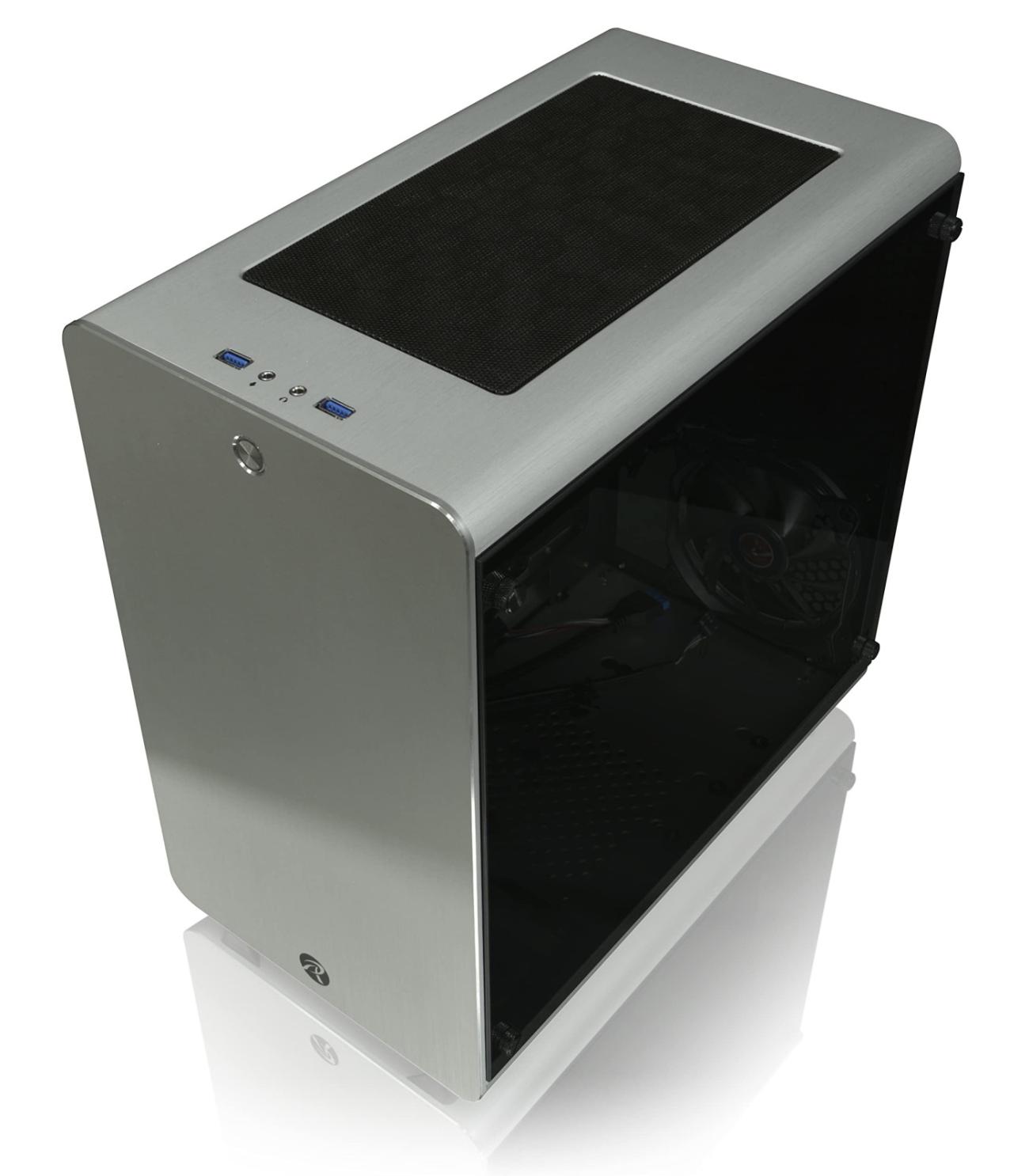 Raijintek Thetis Case PC Midi Tower Argento ATX/Micro-ATX/mini-ITX Finestra Trasparente