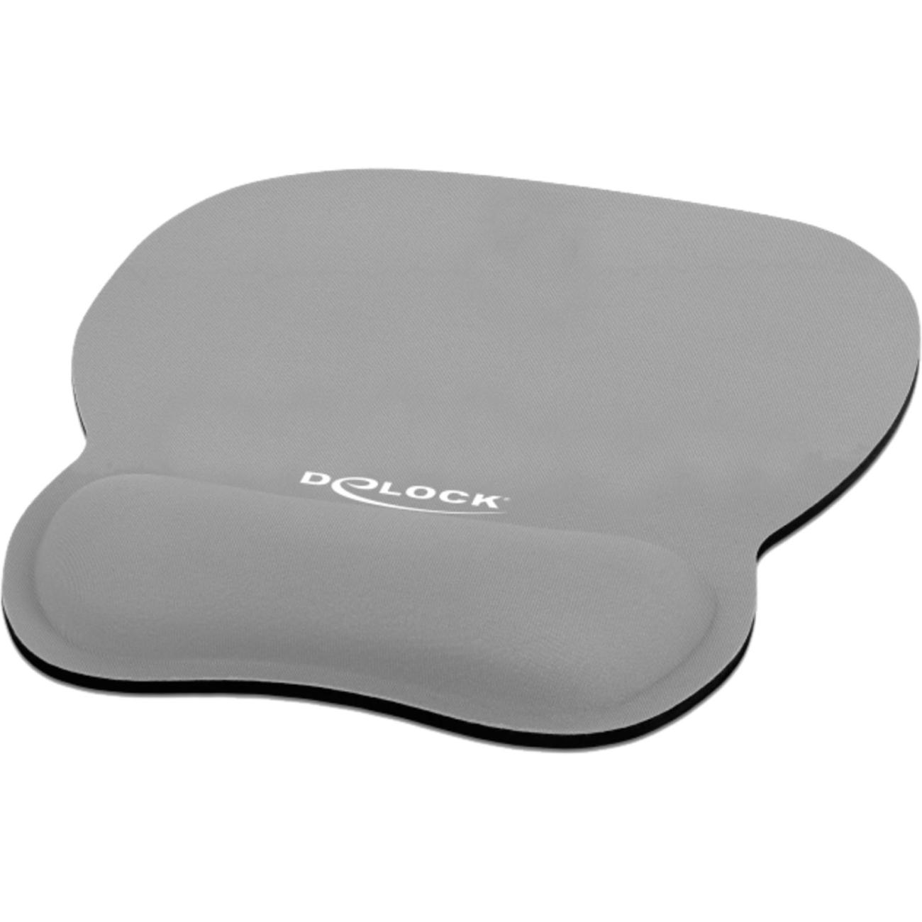 DeLOCK Tappetino Mouse Ergonomico con Supporto Polso Grigio Modello 12698