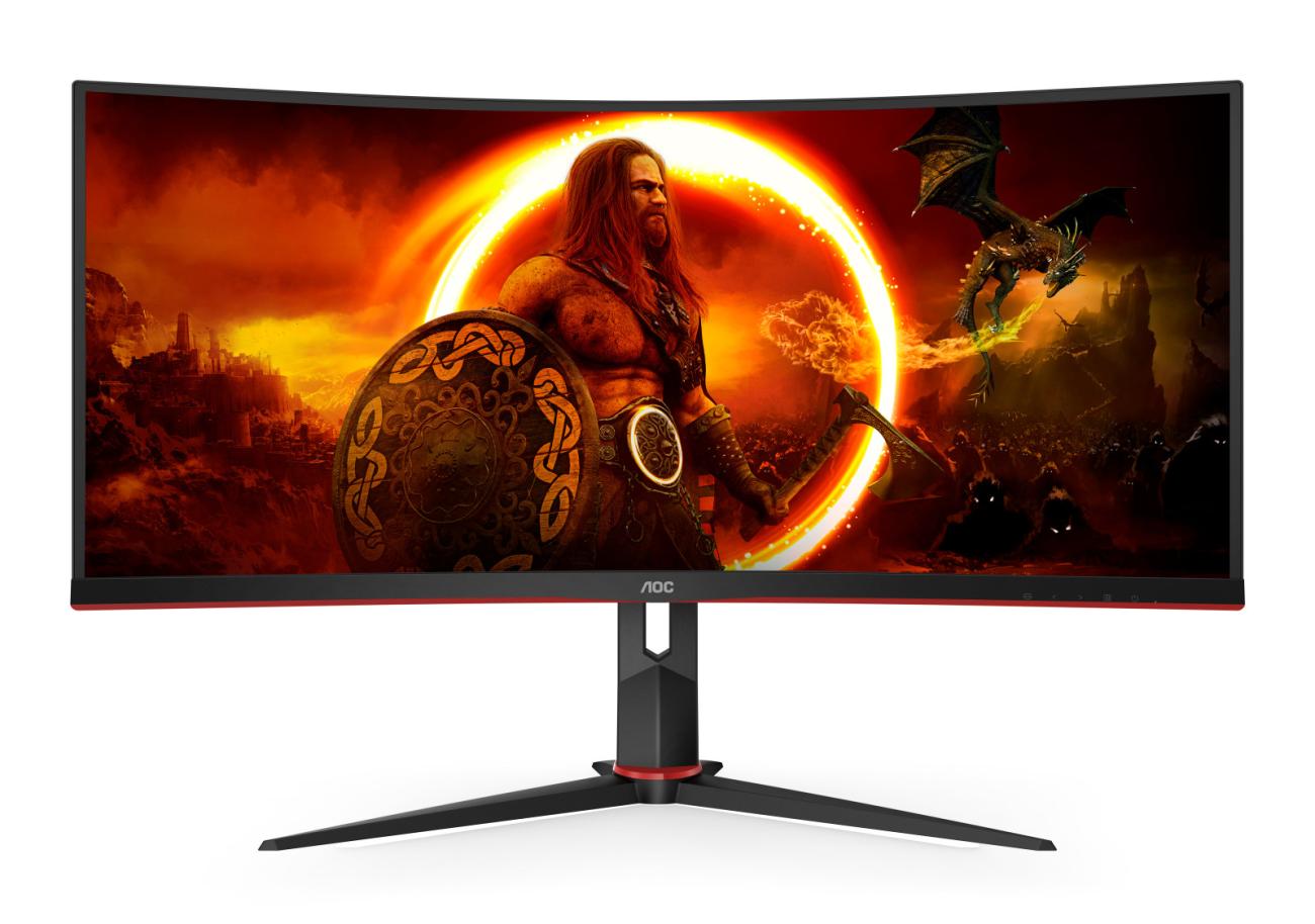 AOC G2 CU34G2XP Monitor Gaming 34" UltraWide Quad HD Curvo 180Hz