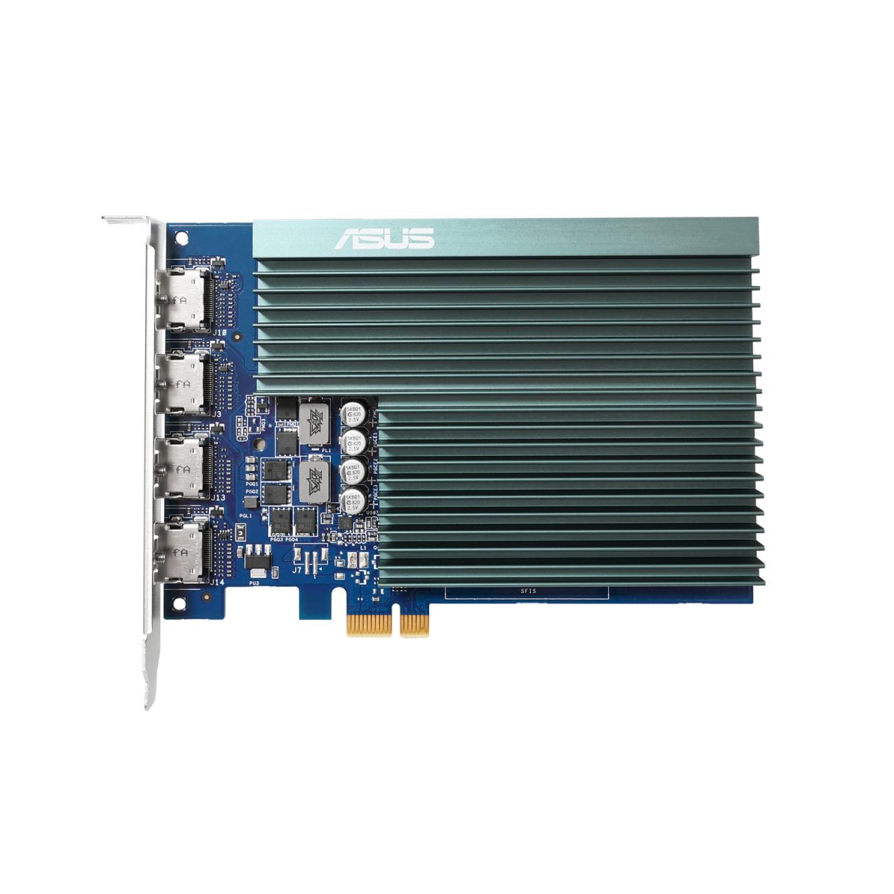ASUS GeForce GT 730 2GB GDDR5 4 porte HDMI Raffreddamento passivo GT730-4H-SL-2GD5