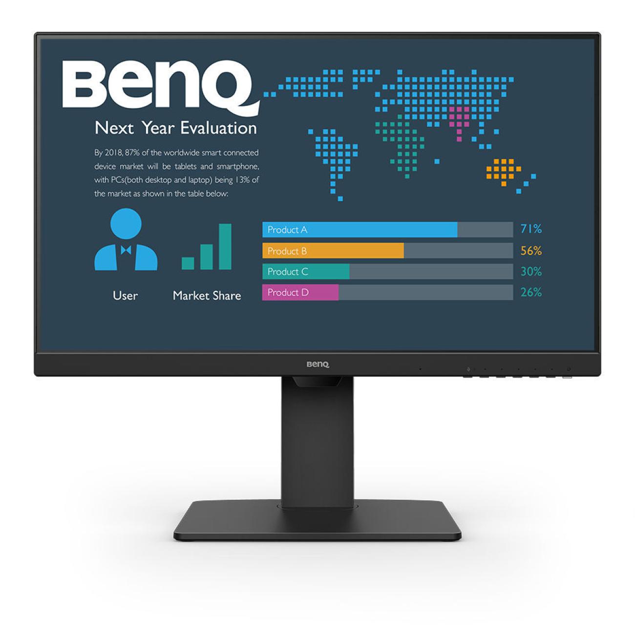 BenQ BL2786TC Monitor 27" Full HD IPS 100Hz USB-C Nero per Ufficio