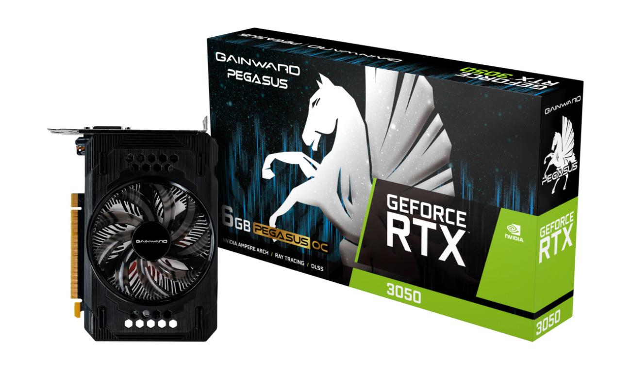Gainward Scheda Grafica RTX 3050 Pegasus OC 6GB GDDR6 PCIe NVIDIA GeForce