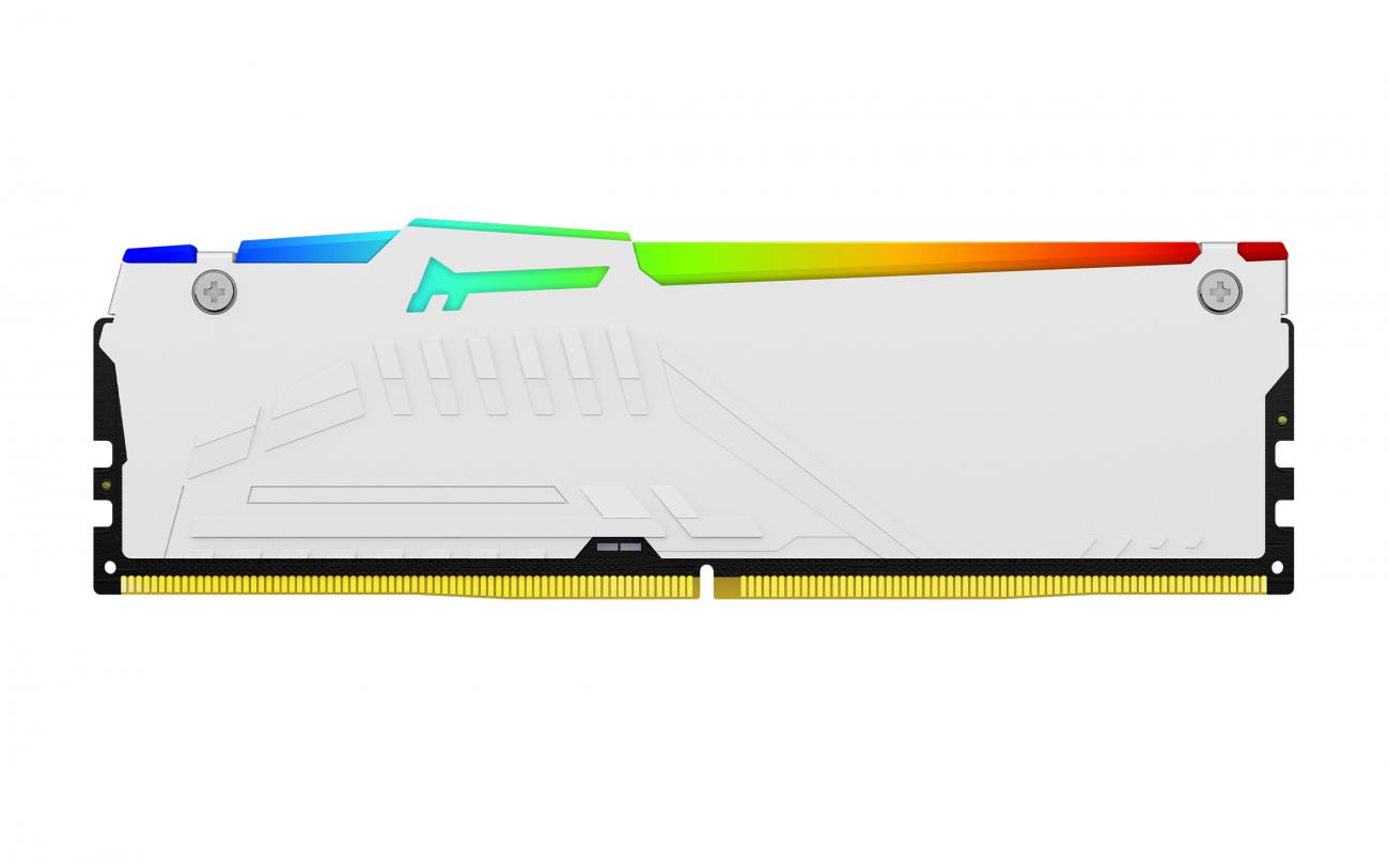Kingston Technology FURY Beast 128 GB 5600 MT/s DDR5 CL40 DIMM (Kit da 4 moduli) White RGB XMP