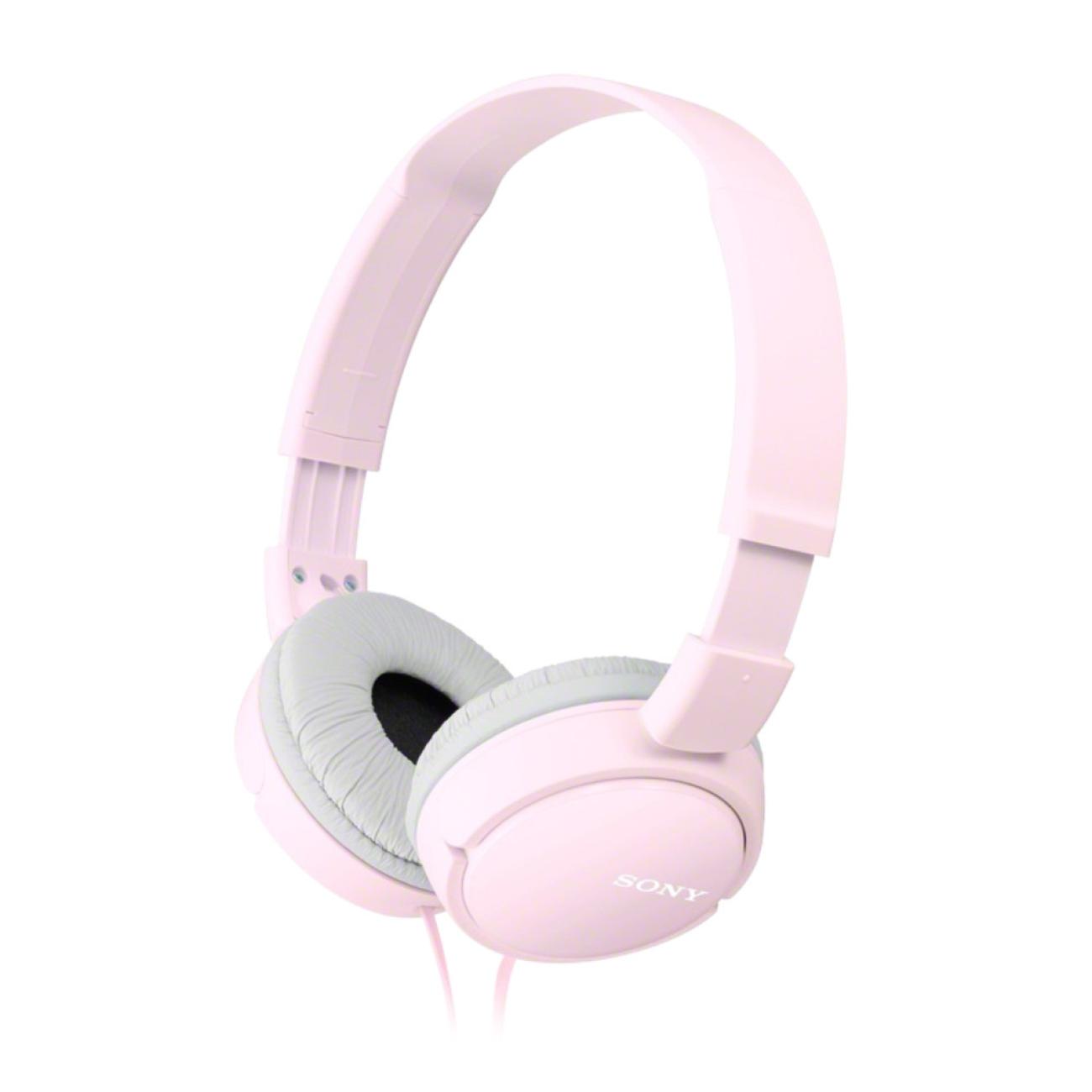 Sony MDR-ZX110AP Cuffie Stereo Cablate Rosa con Microfono per Musica e Chiamate