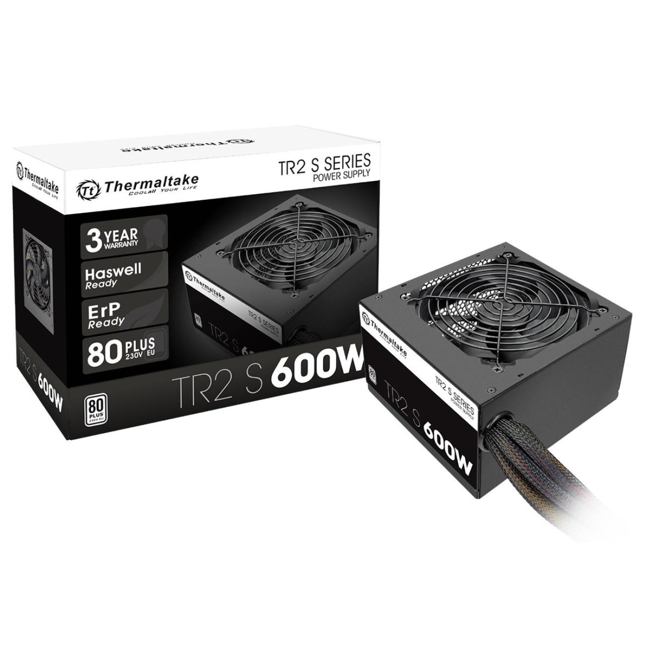 Thermaltake Alimentatore TR2 S 600W Nero - Efficienza fino all'86% - Componenti PC