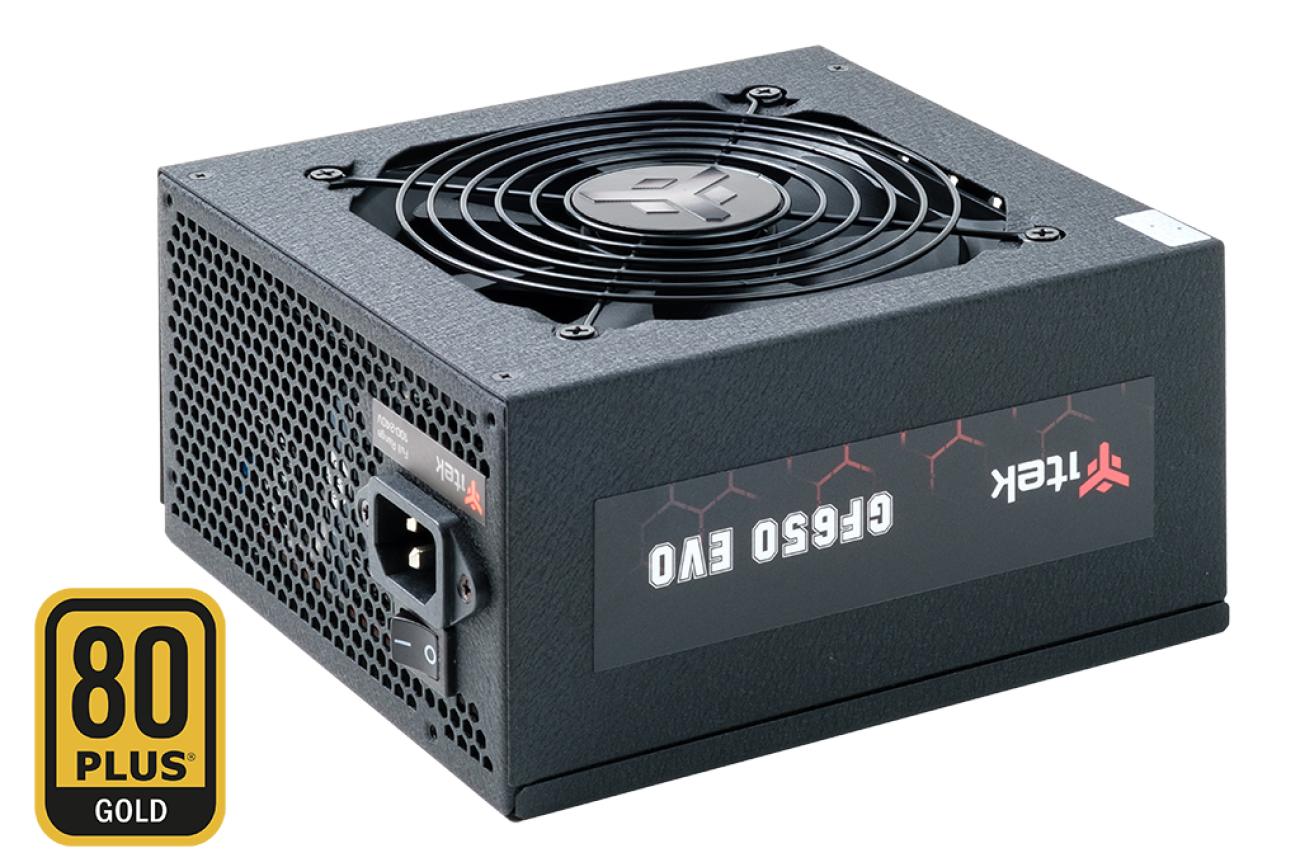 Alimentatore GF650 EVO - 650W- 80Plus Gold- Ventola FDB 12cm- Cond Giapponesi- Modulare
