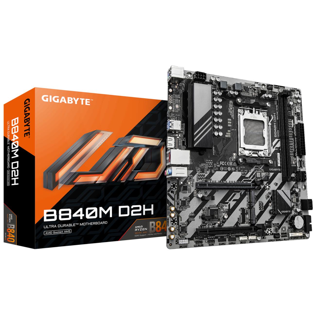 GIGABYTE B840M D2H Scheda madre AMD Ryzen Socket AM5 DDR5 micro ATX