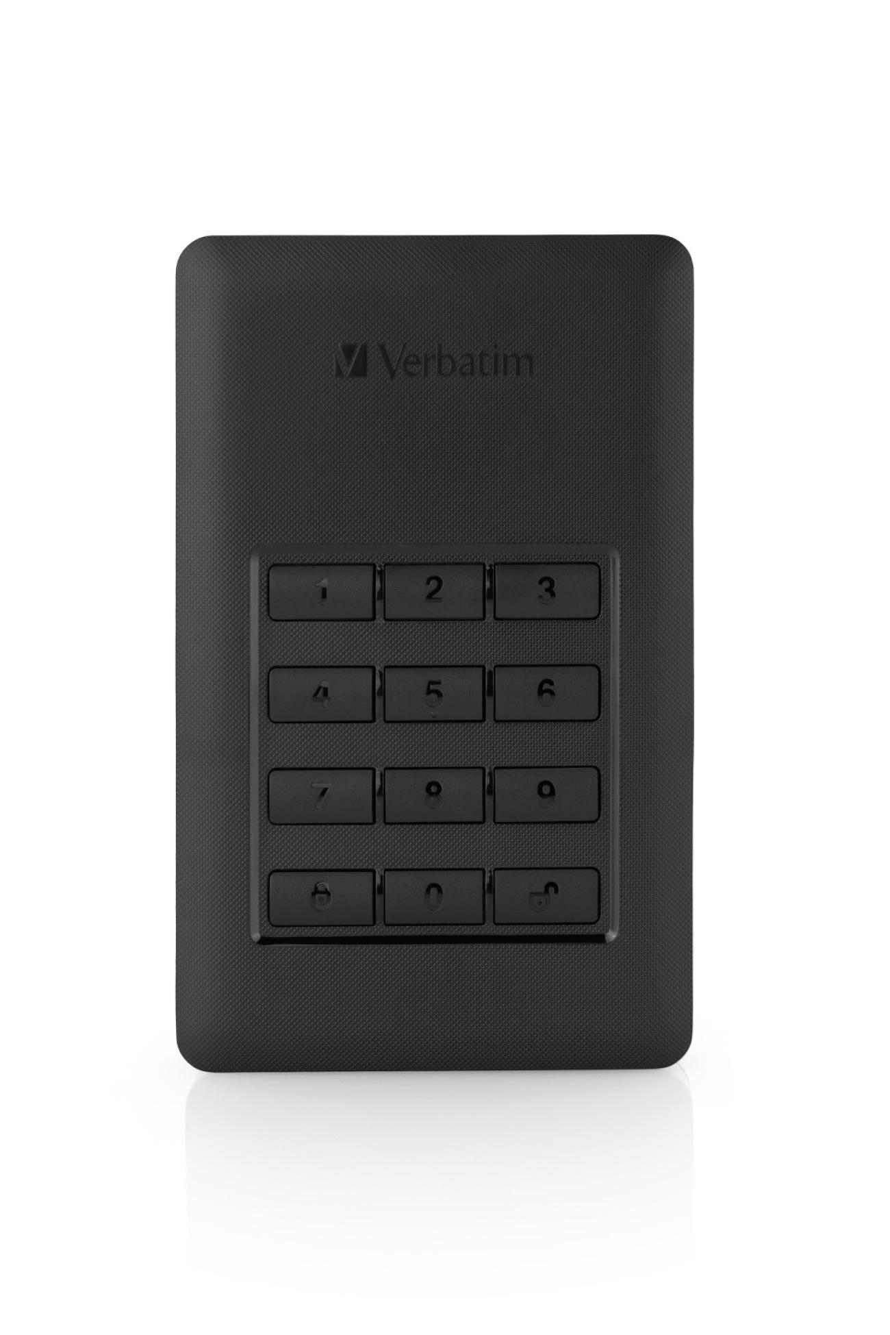 Verbatim Disco Rigido Portatile 1TB Store 'n' Go Secure Crittografia 256-bit Nero/Argento