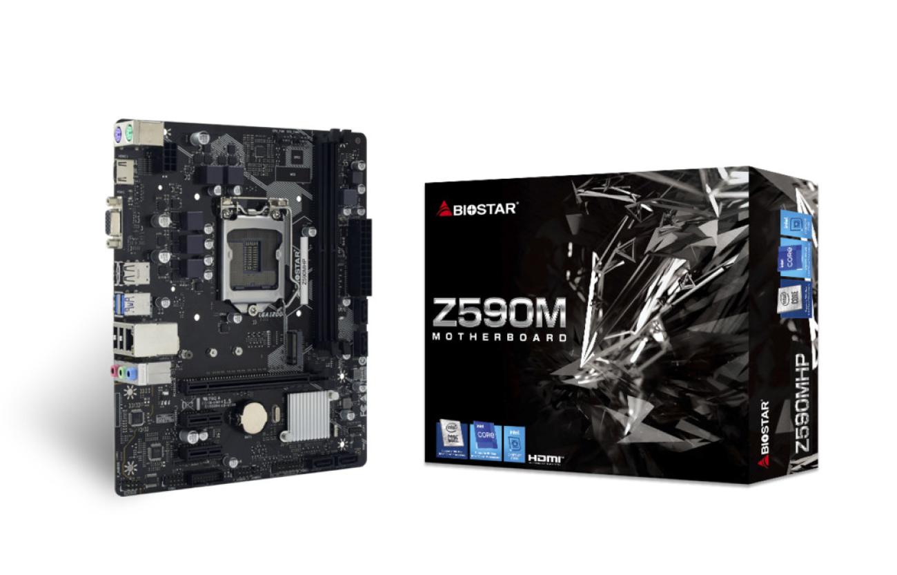 Biostar Scheda Madre Z590 VALKYRIE Z590MHP, Socket LGA 1200, micro ATX, Chipset Intel Z590