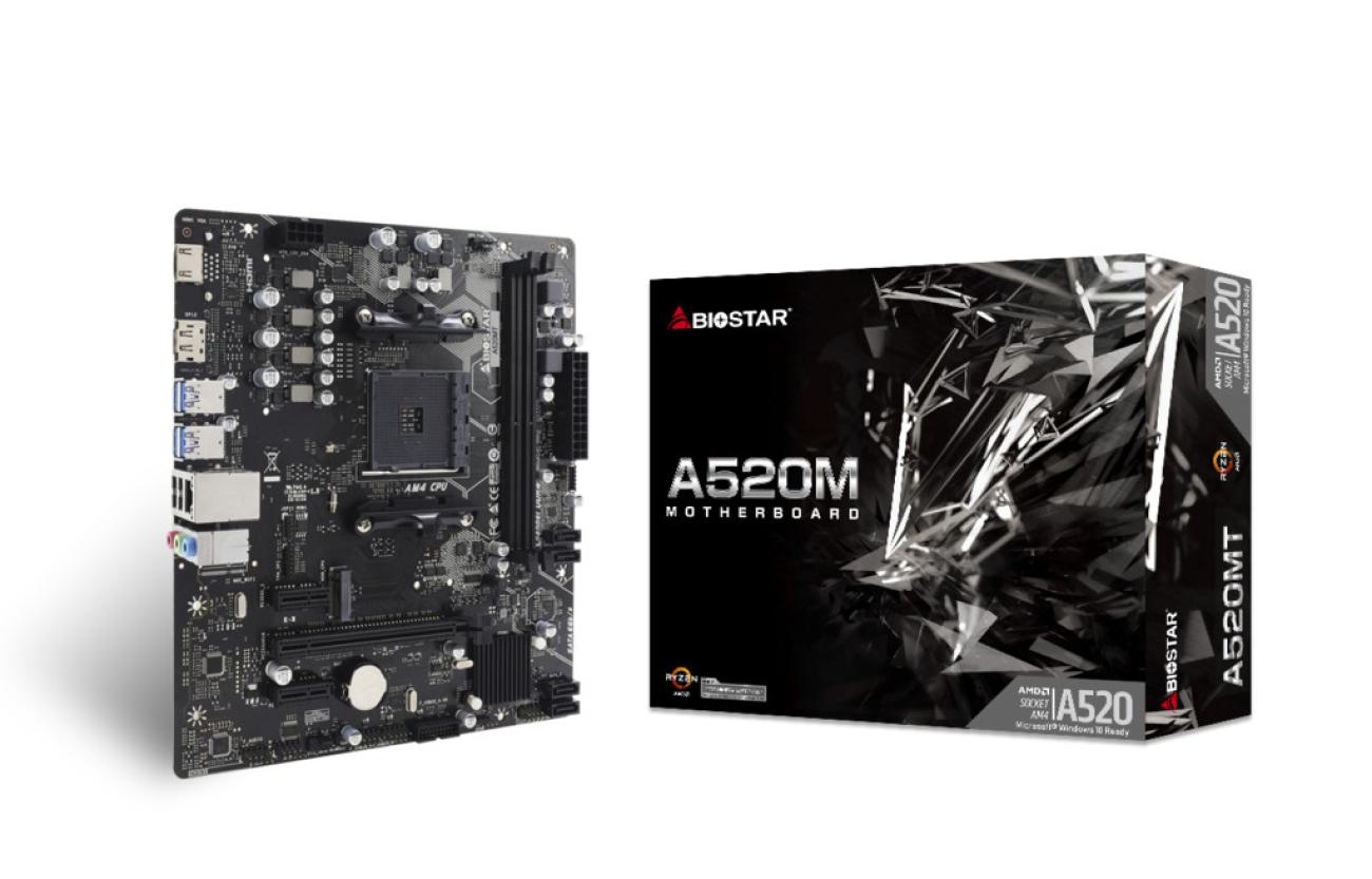 Biostar Scheda Madre AMD A520 Socket AM4 micro ATX per PC DDR4 USB 3.2 SATA III
