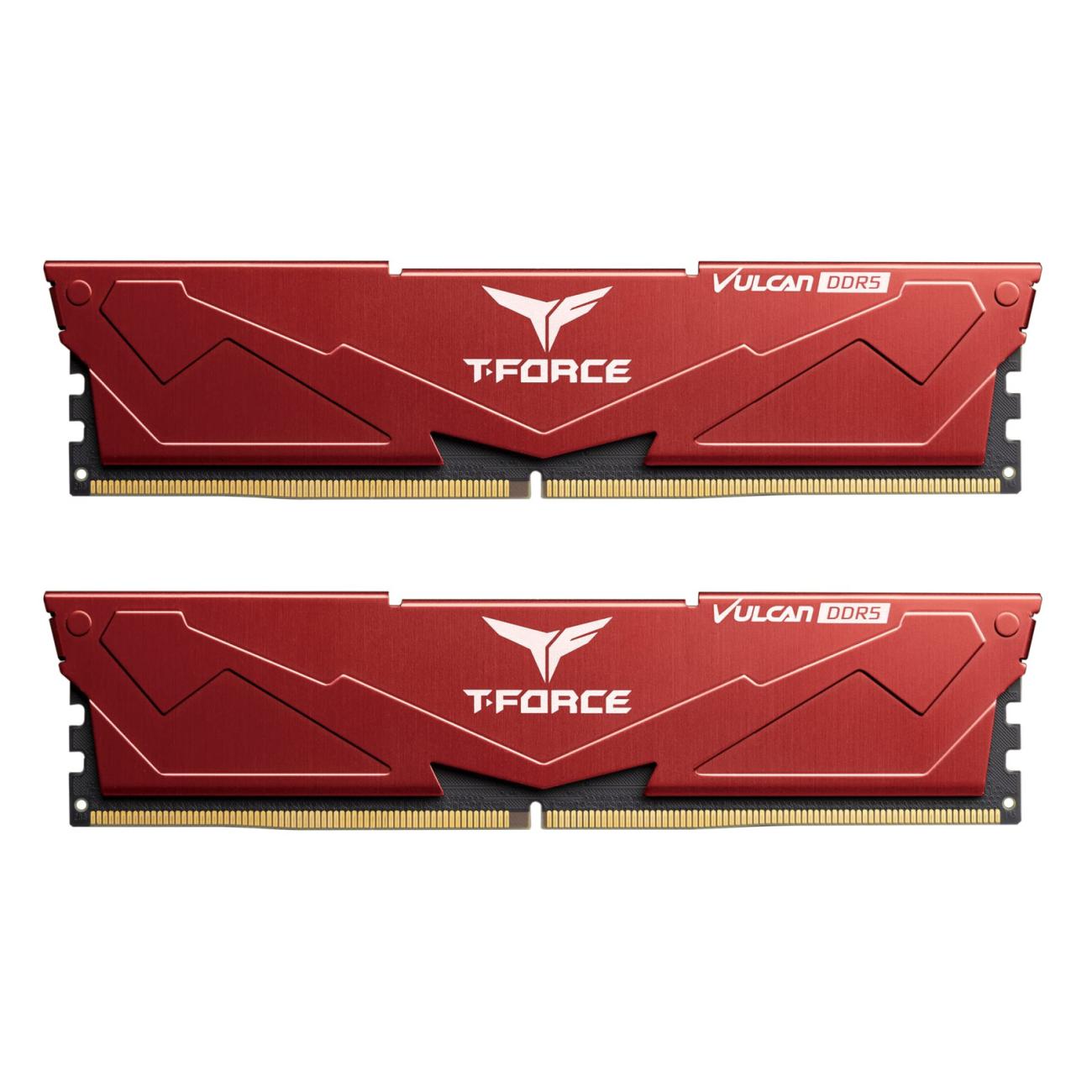 TEAMGROUP T-Force Modulo Memoria DDR5 64GB (2x32GB) 5200MHz CL40 Rosso