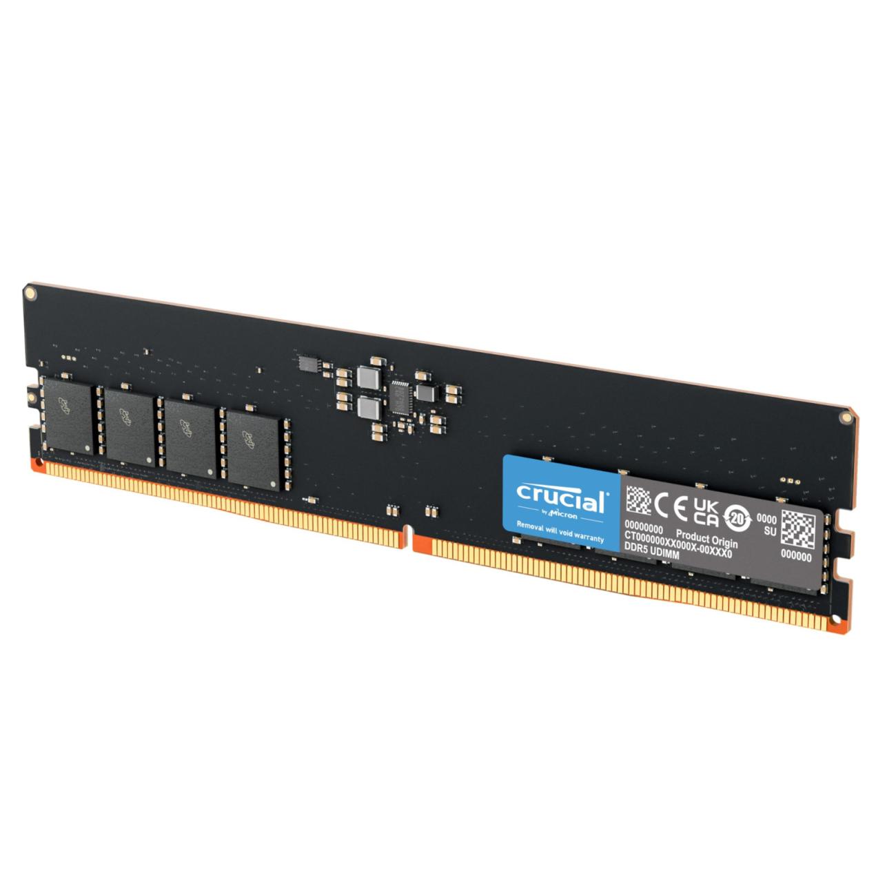 Crucial Memoria RAM DDR5 8GB 4800MHz CL40 per PC Desktop